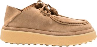 Tod's damesschoenen - Dames - Veterschoenen - Beige - 39 EU - Schoenen