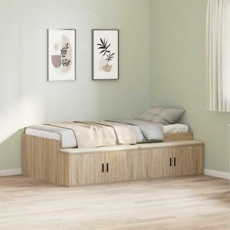 vidaXL Cama Con Almacenamiento Roble Sonoma 90 X 200 Cm Vidaxl
