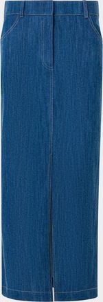 Akris Denim Midi Pencil Skirt