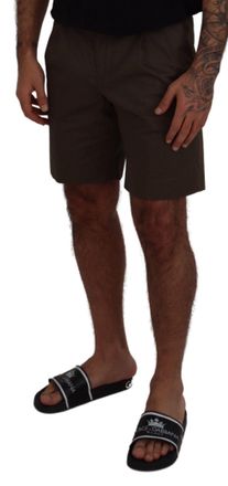 Dolce & Gabbana Mens Green Chinos Cotton Casual Shorts