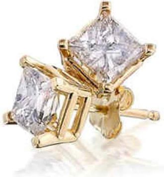 Pompeii3 1 1/4ct Diamond Studs 14K Yellow Gold