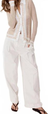 Autumn Cashmere Jacquard Mesh Shirt In Natural Bleach