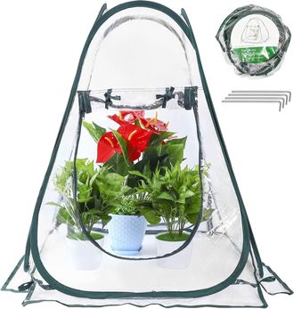 OEM Tienda De Cultivo Tipo Invernadero Plegable, Mini Invernadero De Pvc Para Jard&iacute;n, Cubierta Port&aacute;til Para Protecci&oacute;n Contra El Fr&iacute;o (70 X 70 X 80 Cm) -
