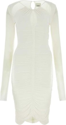 Isabel Marant Chalk stretch viscose Logane dress