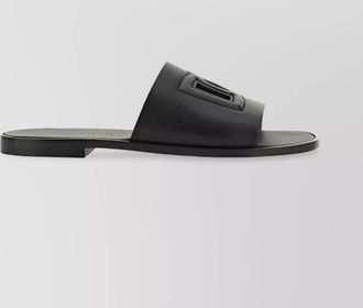 Dolce & Gabbana leather logo slides