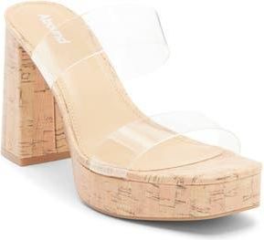 Abound Baylie Platform Block Heel Sandal in Clear at Nordstrom Rack, Size 5.5