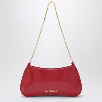 Jacquemus Le Bisou Chaine Patent Leather Red Bag
