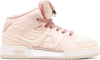 Fendi Match Baguette Mid-Top Sneakers
