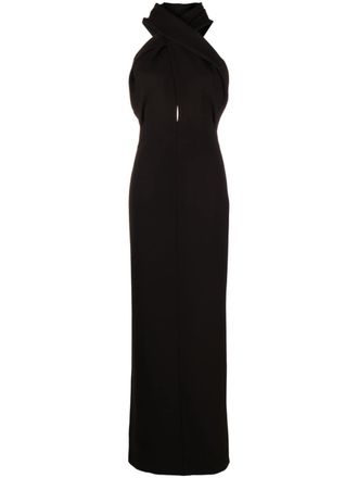 Saint Laurent Maxi-jurk met capuchon - Bruin