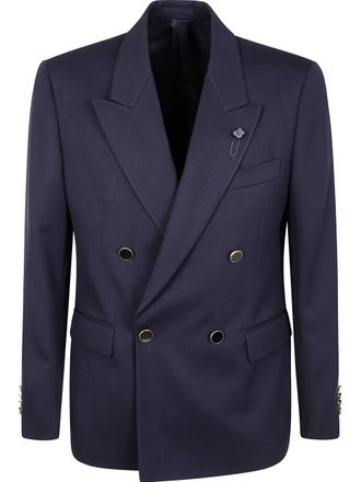 Lardini double-breasted blazer - Blue
