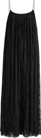 Toteme Floral-embroidered Tulle Maxi Dress - Black - 32 (UK4 / Xxs)