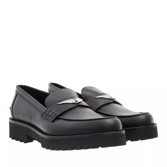 Zadig&Voltaire Loafers - Joeacassin Semy-Shiny Calfskin - black - Loafers for ladies