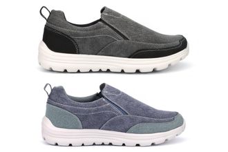 Generic Mens Memory Foam Shoes Size 6 Boys Shoes Size 12 Memory Foam Shoe Mens Lightweight Shoe Casual Slip On Lightweight Sizes 6-12 Black/Navy 12 UK