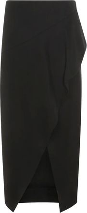 Khaite black skirt - women - Wool - 0