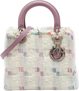 Dior Pre-owned Lady Dior - Dames - Vintage Handtas - Veelkleurig - ONE Size - Tweed - Vintage