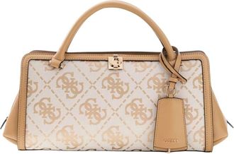 Guess Audrey Petit Monogramme - Dames - Handtassen - Beige - ONE Size - Polyester - Tassen