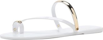 Nine West Seashell Womens Dress Sandals White/Gold : 11 M, Synthetic