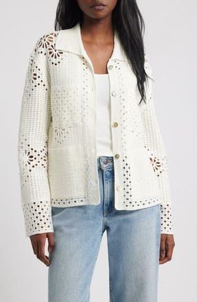 Rails Patmos Open Stitch Cardigan in Ivory at Nordstrom Rack, Size X-Small