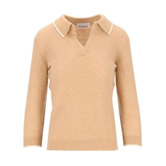 Isabel Marant Nathalie Polo Sweater - Tops - Mujer - Beige - XS