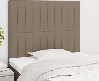 vidaXL Cabeceros 2 Unidades Tela Gris Taupe 80x5x78/88 Cm Vidaxl