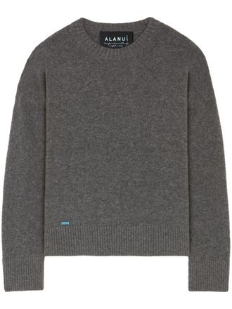 Alanui crew-neck cashmere-silk blend jumper - Grey