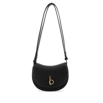 Burberry Black Leather Mini Rocking Horse Shoulder Bag Borse A Tracolla