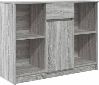 vidaXL Sideboard with Drawer Grey Sonoma 101x35x76 cm Engineered Wood Vidaxl