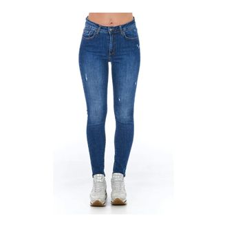 Frankie Morello Dames, Jeans, Blauw, Maat: W27 Denim