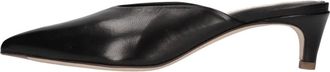 Lorena Paggi Glovenero Heeled Mule - Dames - Muiltjes - Zwart - 39 EU - Leer - Schoenen