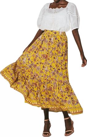 Cleobella Charlene Ankle Skirt In Evora