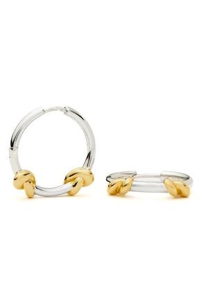 Missoma x Lucy Williams Small Knot Hoop Earrings in Gold Plated/silver Plated at Nordstrom