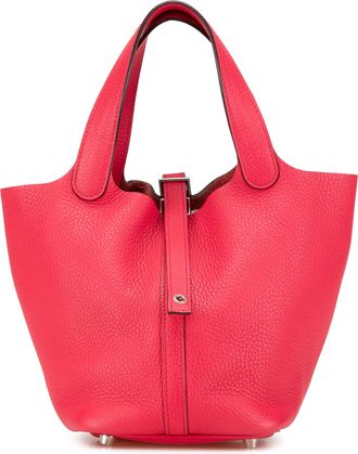 Herm&egrave;s Pre-owned Womens Mini Herbag Zip Leather Tote - Light Pink - One Size