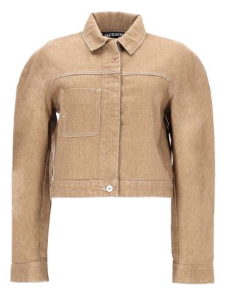 Jacquemus Ovalo Cotton Cargo Cropped Jacket