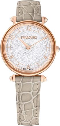 Swarovski Dames, Accessoires, Beige, Maat: ONE Size Leer