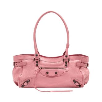 Balenciaga Shoulder Bags, female, Pink, Size: ONE SIZE Le City East West Bag