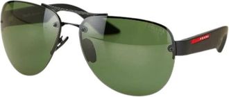 Prada Pre-owned Accessories, female, Black, Size: ONE SIZE Pre-owned Plastic Sunglasses