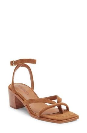 Steve Madden Tilly Block Heel Sandal in Chestnut Suede at Nordstrom Rack, Size 7.5