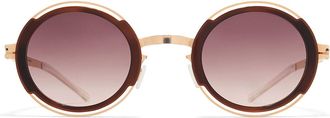 Mykita Pearl 919 Womens Sunglasses Gold Size 46