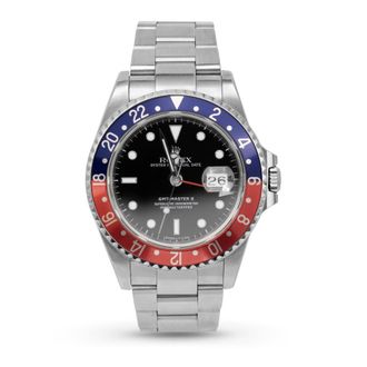 Rolex Pre-owned Rolex GMT-Master II Automatic Black Dial Mens Watch 16710 BKSO