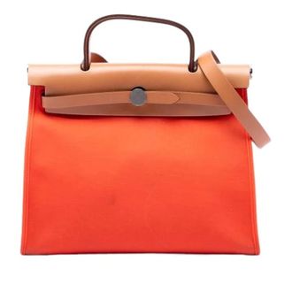 Herm&egrave;s Pre-owned Herbag Zip 31 - Dames - Pre-owned - Oranje - Maat: ONE Size Leer