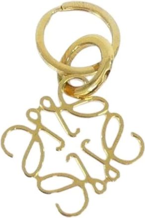 Loewe Pre-owned Accessories, female, Yellow, Size: ONE SIZE Pre-owned Canvas Keyring