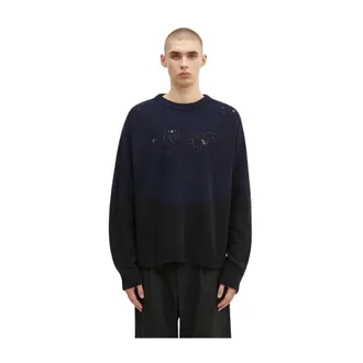 032c Truien & Vesten, Heren, Blauw, M, Round-neck Truien