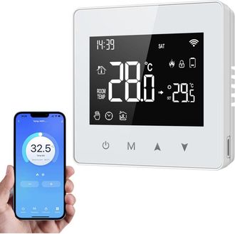 OEM Controlador De Temperatura Constante Wifi Tuya De Tuya, Pantalla Compacta Y Ajustable Para Caldera De Agua A Gas Con Amazon Alexa Y Google Home
