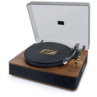 Muse Giradiscos Hifi Tocadiscos Autom&aacute;tico Muse Mt-106 Bt Wood Bluetoo