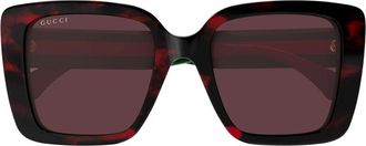 Gucci Gg 1861S Zonnebril - Dames - Zonnebrillen - Bruin - 53 MM - Accessoires