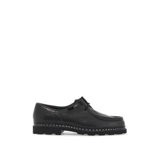 Paraboot Hammered Leather Lace-Up Shoes - male - Paraboot - Laced Shoes - Black - 9 1/2 UK - Shoes