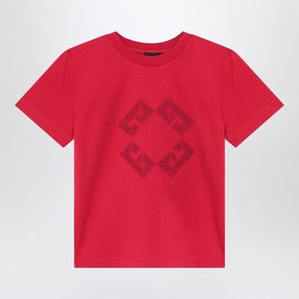 Givenchy Bordeaux T Shirt With Embroidered Logo