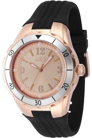 Invicta Angel 48854 Dames Horloge - Quartz Uurwerk - Roestvrij Staal met rosegouden Wijzerplaat - 38mm