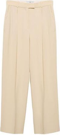 Mango Suki Wide Leg Pants in Vanilla at Nordstrom Rack, Size 10