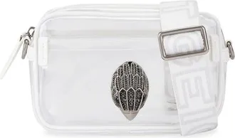 Kurt Geiger Small Kensington Vinyl Camera Crossbody Bag in White at Nordstrom